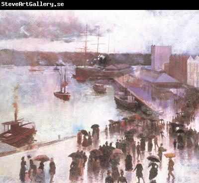 Charles conder Departure of thte OrientCircularQuay (nn02)